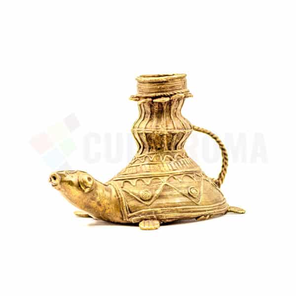 Dhokra Home Decor - Turtle Candle Stand