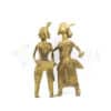 Dhokra Home Decor - Dancing Tribal family with Madol