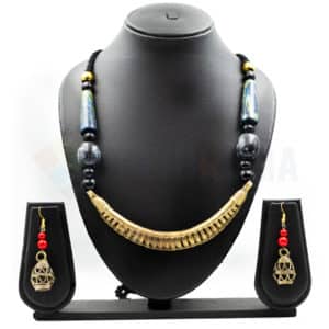Dhokra Necklace - Hasuli Pendant