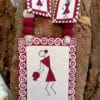 Hand Painted and Written Fabric Jewellery -Style 1 - style-8