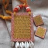 Hand Painted and Written Fabric Jewellery -Style 1 - style-5