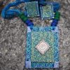 Hand Painted and Written Fabric Jewellery -Style 12