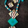 Hand Painted or Written Fabric Jewellery -Style 13 - style-4