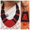 Fabric Jewellery With Glass Beads - style-5