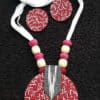 Hand Painted Fabric Jewellery -Style 17 - style-3