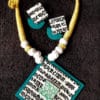 Hand Painted and Written Fabric Jewellery -Style 23 - style-4