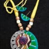 Hand Painted Fabric Jewellery -Style 24 - style-4