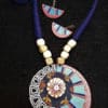 Hand Painted Fabric Jewellery -Style 24