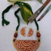 Hand Painted Fabric Jewellery -Style 33 - style-1
