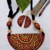 Hand Painted Fabric Jewellery -Style 33