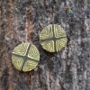 Hand painted Fabric Earrings - Style 2 - style-2