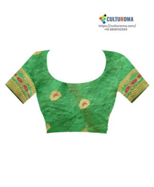 South Cotton Contrast Pallu Contrast Matching Blouse With Jecard Buta