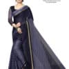 POLY COTTON - Saree in BLUE