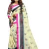 Are you looking for exclusive sarees, Then this is the place at our website, explore and find your desired clothing items. About this Pure Linen saree Pure linen Printed Reach Pallu And Matching Blouse Fabrics: Pure linen Symbolism of Pure Linen Saree History of Sari-like drapery is traced back to the Sindh region of the Indus Valley Civilisation, which flourished during 2800–1800 BCE around the northwestern part of the Indian subcontinent, present day Pakistan.Cotton was first cultivated and woven in Indian subcontinent around 5th millennium BCE. Dyes used during this period are still in use, particularly indigo, lac, red madder and turmeric Silk was woven around 2450 BCE and 2000 BCE. The word sari evolved from śāṭikā (Sanskrit: शाटिका) mentioned in earliest Hindu literature as women's attire The sari or śāṭikā evolved from a three-piece ensemble comprising the antarīya, the lower garment; the uttarīya; a veil worn over the shoulder or the head; and the stanapatta, a chestband. This ensemble is mentioned in Sanskrit literature and Buddhist Pali literature during the 6th century BCE. This complete three-piece dress was known as poshak, generic term for costume. Ancient antariya closely resembled the dhoti wrap in the